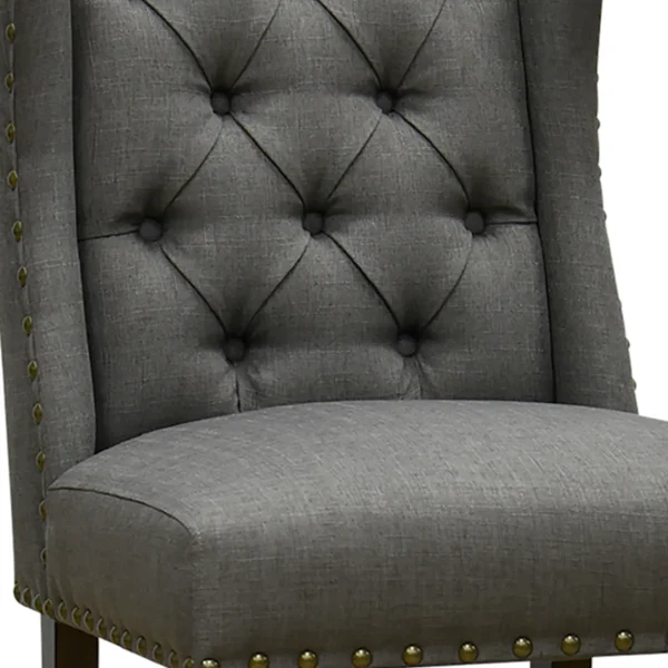 * Aahmad Charcoal Grey Dining Chair, Kd Online Discount Fashion