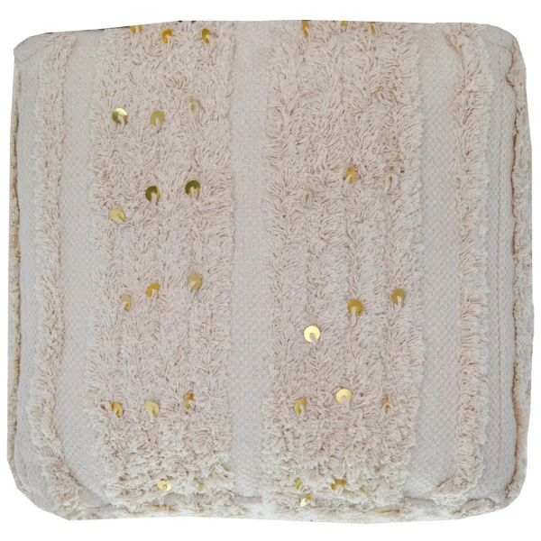 * Amala Sequin Tufted Pouf Premium Discount