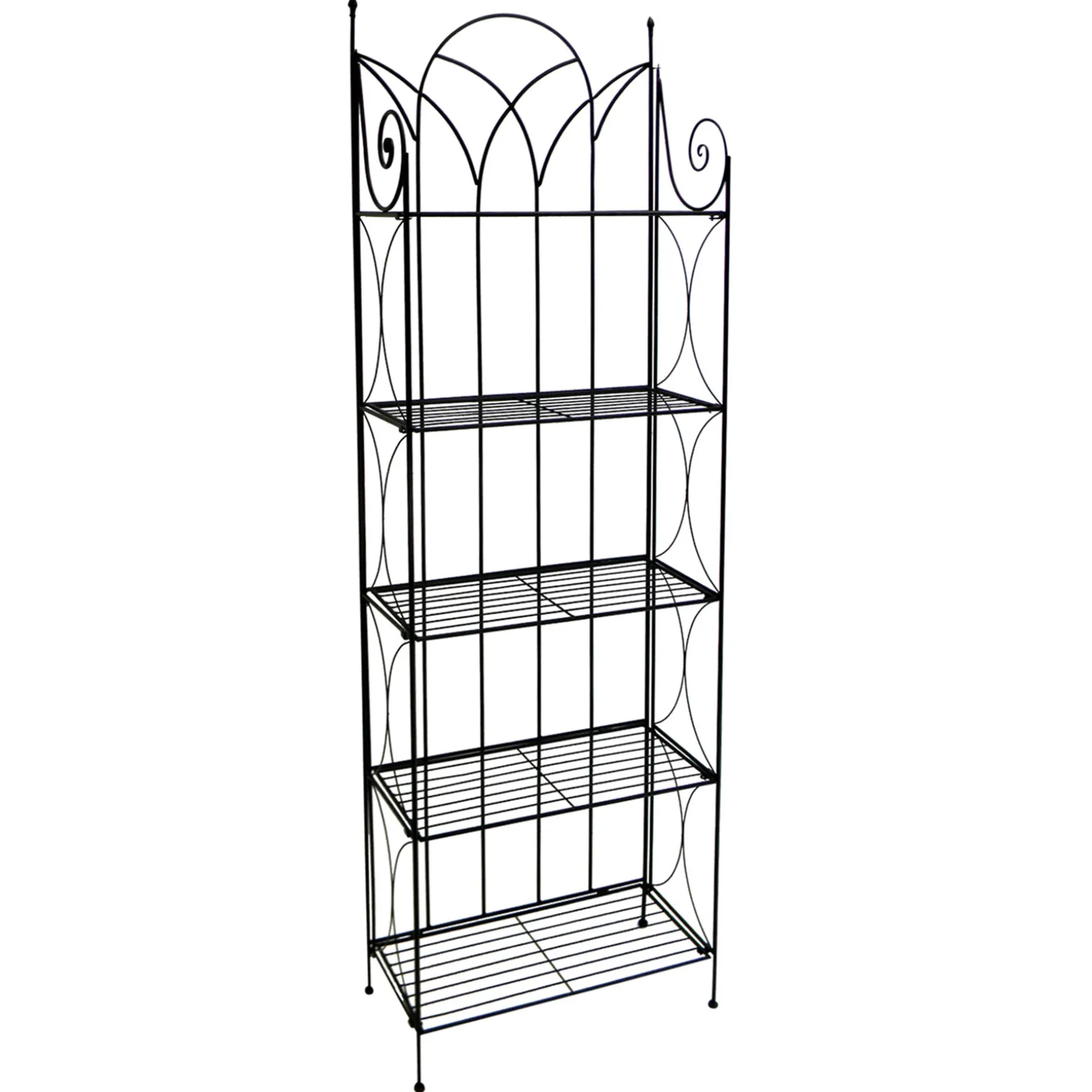 black__tier_gothic_baker_rack_with_metal_wire_shelves_promotion_0.webp * Black 5 Tier Gothic Baker Rack With Metal Wire Shelves Promotion Clearance