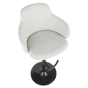 * Bryce Adjustable Barstool, Light Grey Opening Sales Outlet