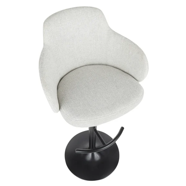 * Bryce Adjustable Barstool, Light Grey Opening Sales Outlet