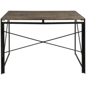 * Dakota Black & Brown Industrial Modern Office Desk Bargain Sale Discount
