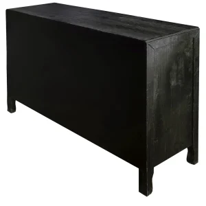 * 2-Door Carved Black Long Cabinet Opening Sales Online
