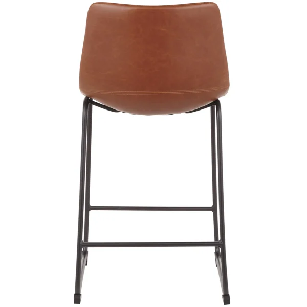 * Drake Cognac Modern Industrial Faux Leather Barstool, 30 Less Expensive Hot