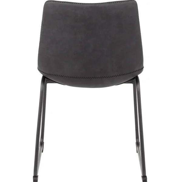 * Drake Modern Industrial Dining Chair, Dark Grey Promotion Discount