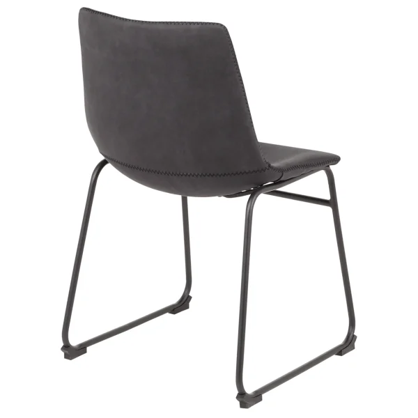 * Drake Modern Industrial Dining Chair, Grey Discount Online Best