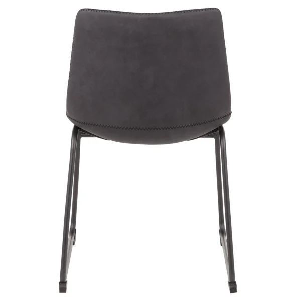 * Drake Modern Industrial Dining Chair, Grey Discount Online Best