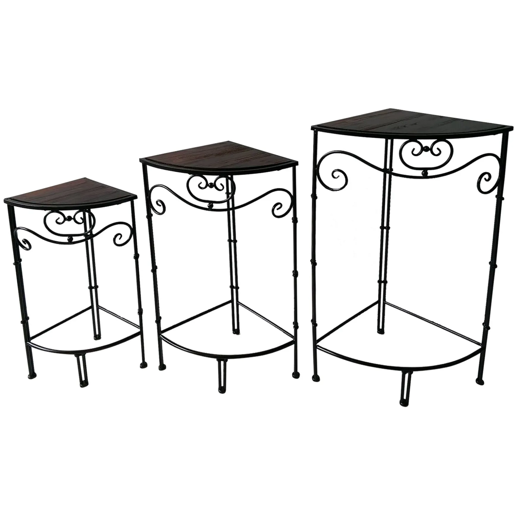 fan_shaped_wood_top_plant_stand_with_bronze_double_tube_metal_leg_medium_premium_0.webp * Fan Shaped Wood Top Plant Stand With Bronze Double Tube Metal Leg, Medium Premium Hot