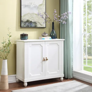 * Grace Mitchell Asbury White 2-Door Cabinet Premium Store