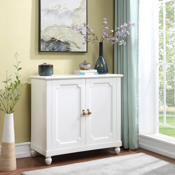 * Grace Mitchell Asbury White 2-Door Cabinet Premium Store