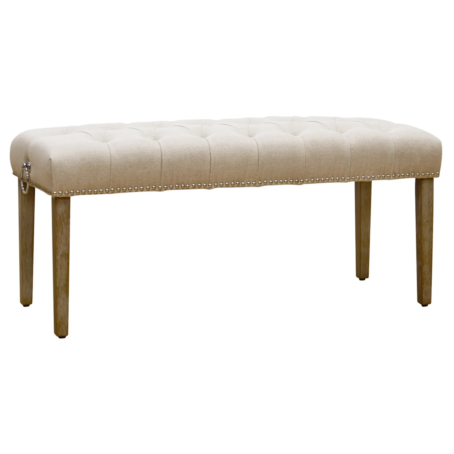 grace_mitchell_bailey_tufted_bench_with_ring_accents_kd_discount_0.webp * Grace Mitchell Bailey Tufted Bench With Ring Accents, Kd Discount Hot