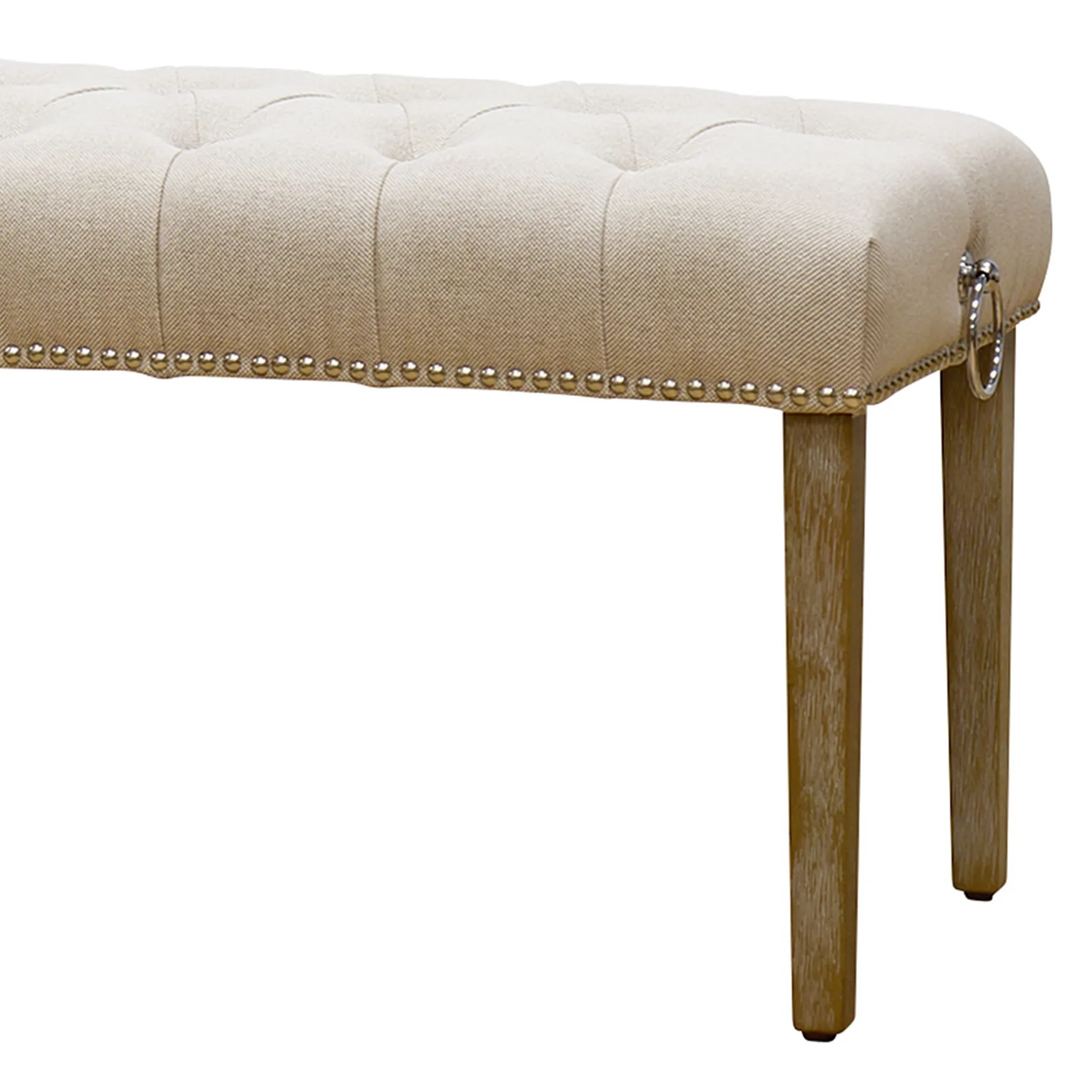 grace_mitchell_bailey_tufted_bench_with_ring_accents_kd_discount_3.webp * Grace Mitchell Bailey Tufted Bench With Ring Accents, Kd Discount Hot