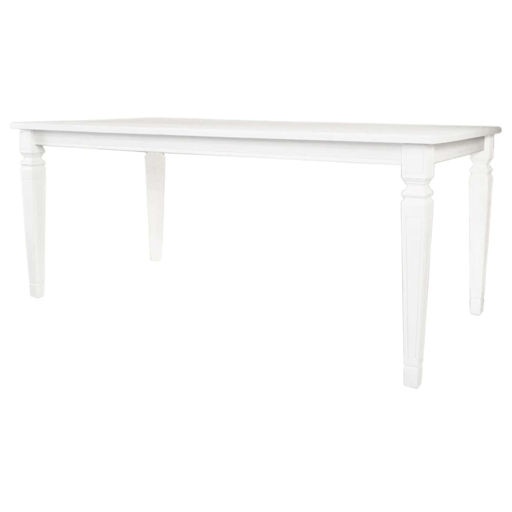 * Grace Mitchell Cortana White Wooden Dining Table Promotion Outlet