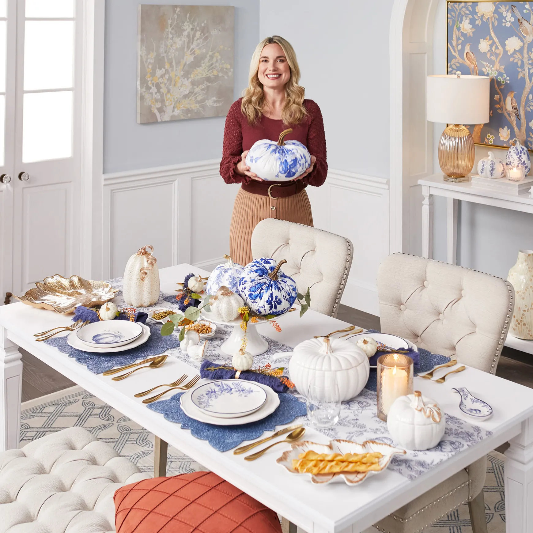 * Grace Mitchell Cortana White Wooden Dining Table Promotion Outlet