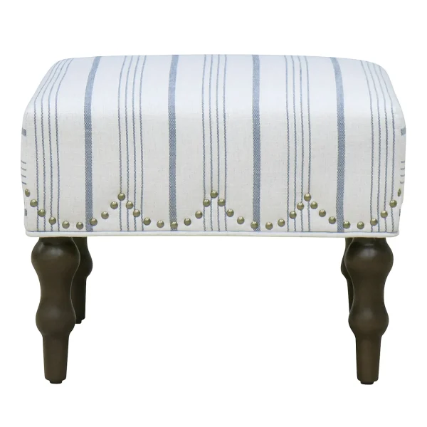 * Grace Mitchell Olivia Scalloped Ottoman Flash Sale Flash Sale
