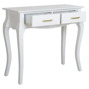 * Grace Mitchell Scarlett 2-Drawer Console Table, White Clearance Discount