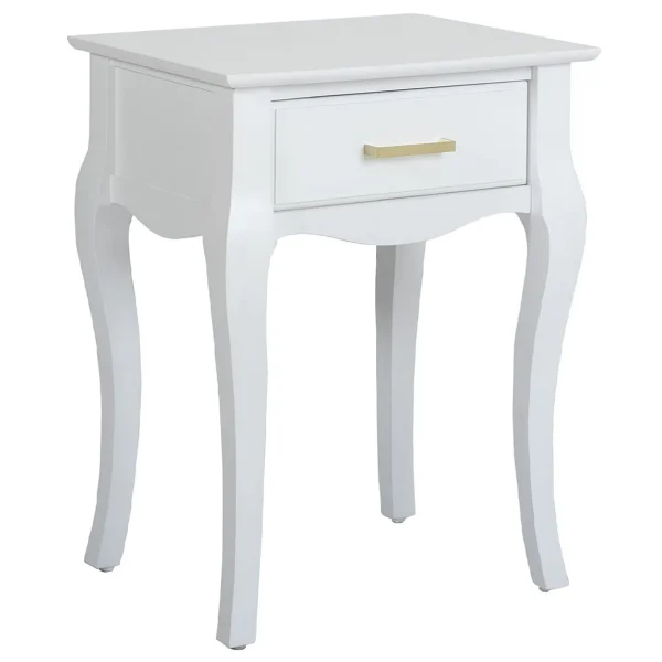 * Grace Mitchell Scarlett White End Table Good Quality Shop