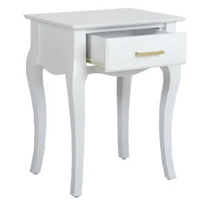 * Grace Mitchell Scarlett White End Table Good Quality Shop