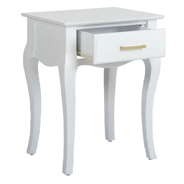 * Grace Mitchell Scarlett White End Table Good Quality Shop
