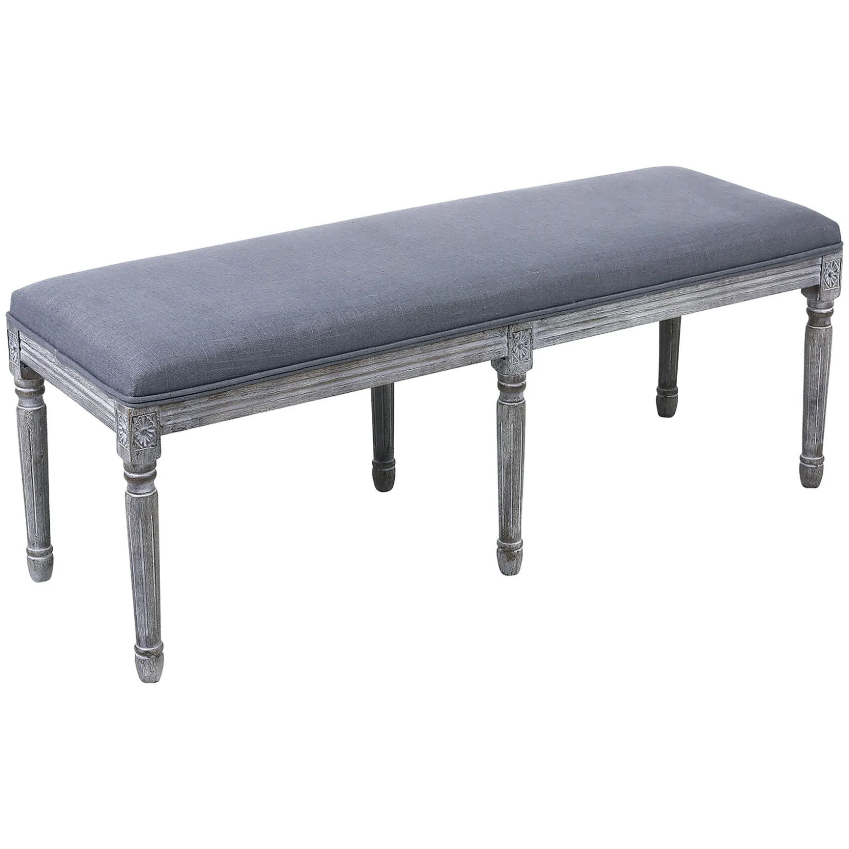 heritage_dark_grey_linen_bench_low_price_0.webp * Heritage Dark Grey Linen Bench Low Price Store