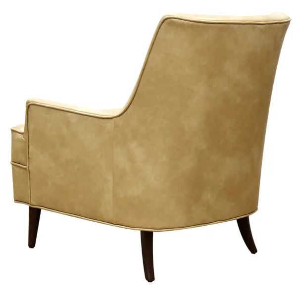 * Honeybloom Colton Armchair Faux Leather Buff Promotion Online