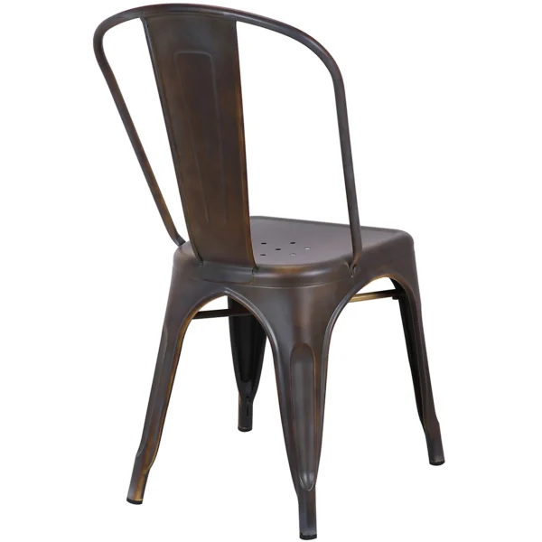 * Honeybloom Idris Bronze Metal Dining Chair Discount Best