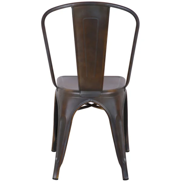 * Honeybloom Idris Bronze Metal Dining Chair Discount Best