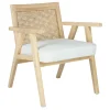 * Honeybloom Kanon White Oak Accent Chair Opening Sales Online