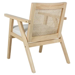 * Honeybloom Kanon White Oak Accent Chair Opening Sales Online
