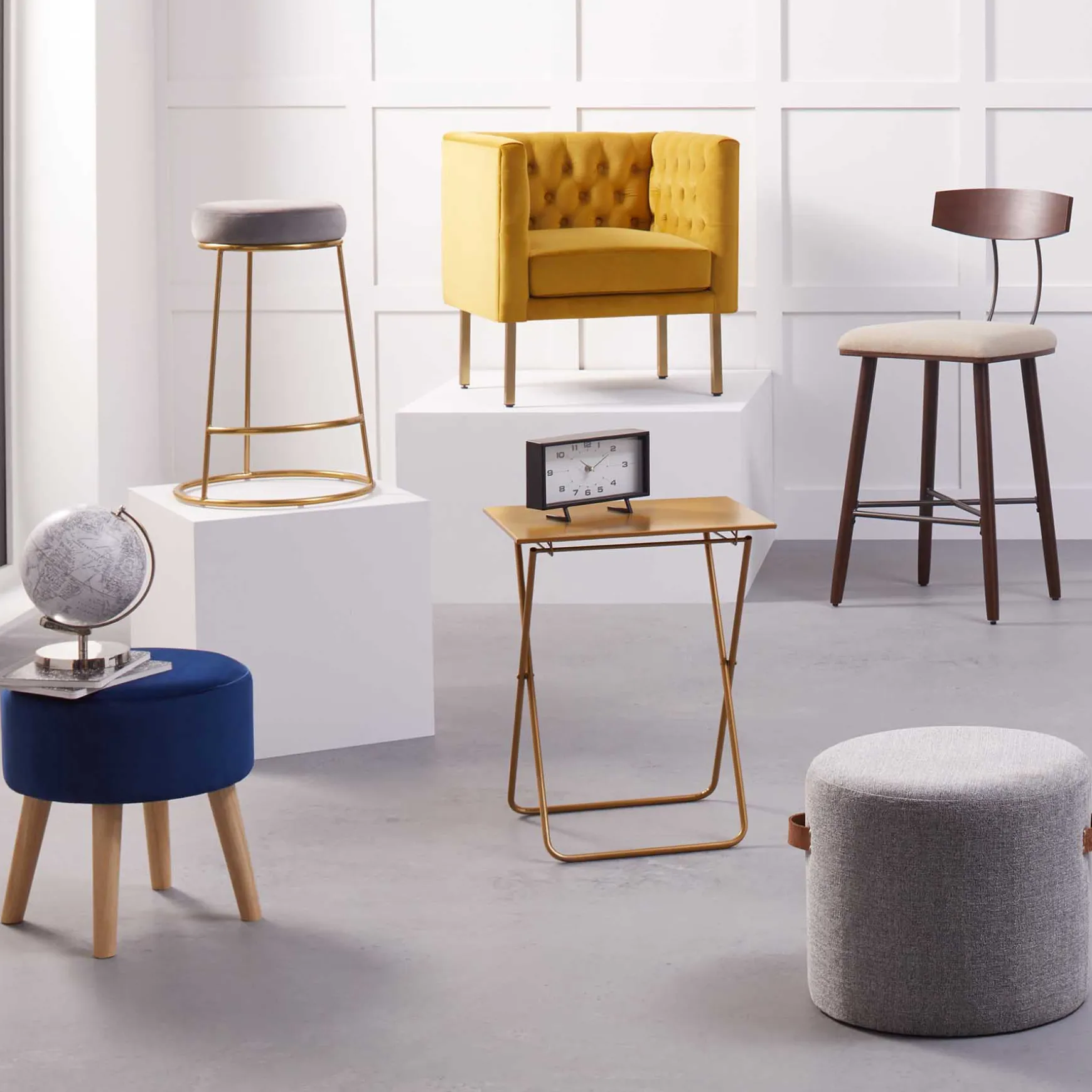 honeybloom_rica_textured_pouf_with_faux_leather_handles_grey_less_expensive_5.webp * Honeybloom Rica Textured Pouf With Faux Leather Handles, Grey Less Expensive Hot