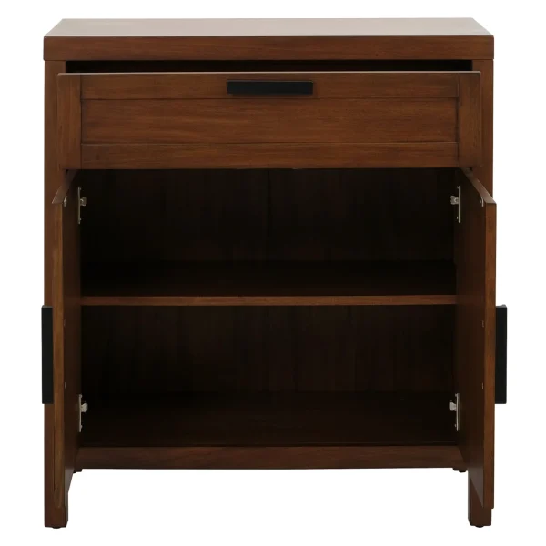 * Honeybloom Samuel 1-Drawer 2-Door Wooden Cabinet Opening Sales Online