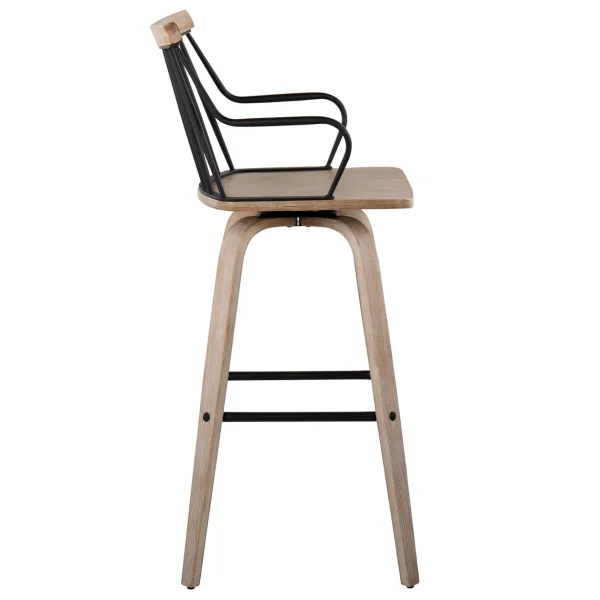 * Honeybloom Whitley Swivel Barstool Opening Sales Online