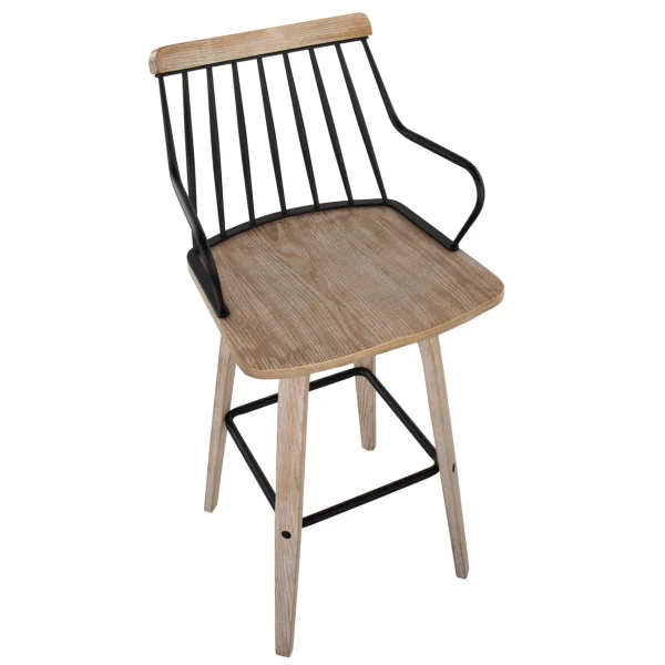 * Honeybloom Whitley Swivel Barstool Opening Sales Online