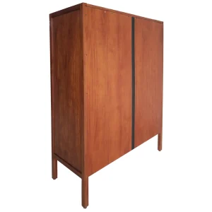 * Honeybloom Wood Rattan Door Cabinet Premium Shop