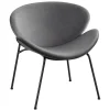 * Jagger Chair With Black Metal Legs, Grey Exquisite Gifts Cheap