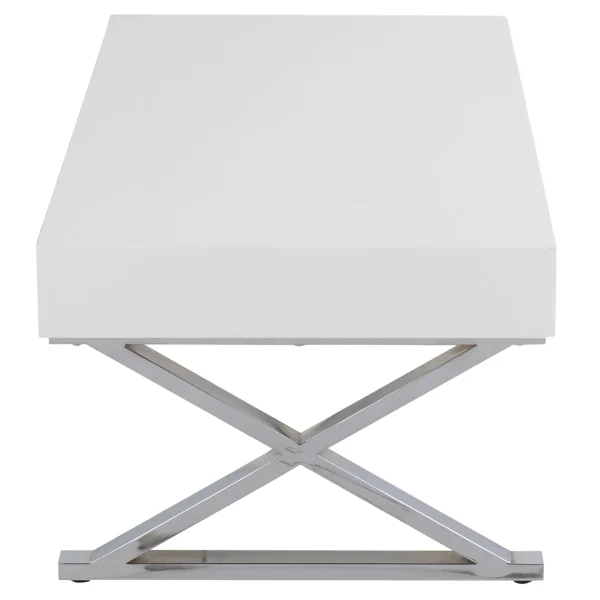 * Laila Ali Astrid White Coffee Table Cheaper Clearance