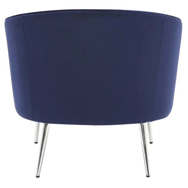 * Laila Ali Avani Blue Velvet Accent Chair Opening Sales Shop