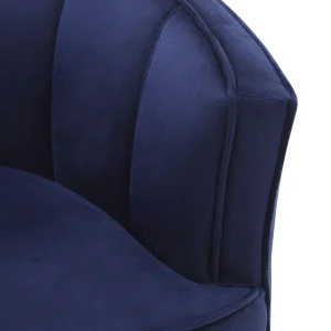 * Laila Ali Avani Blue Velvet Accent Chair Opening Sales Shop