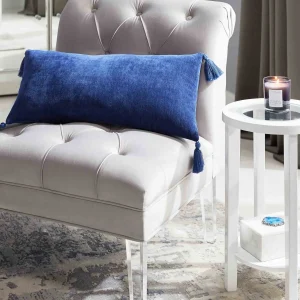 * Laila Ali Grey Tufted Accent Chair With Clear Acrylic Legs Outlet Hot