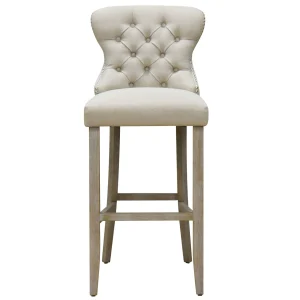 * Linen Ring Back Barstool, Kd Online Discount Fashion