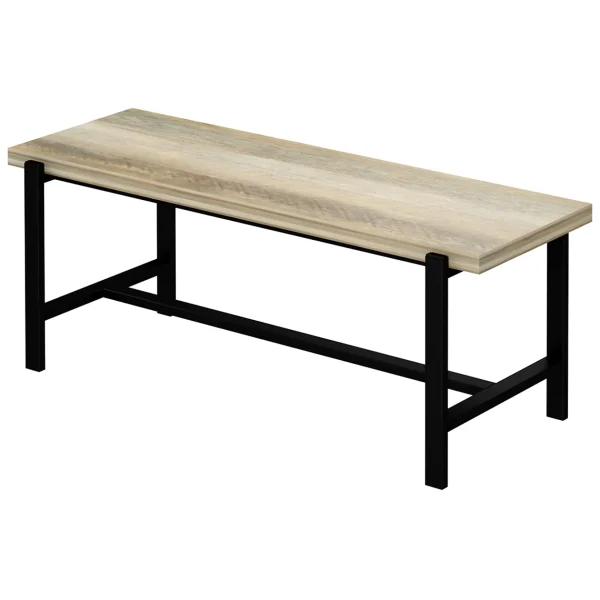 * Loggy Wood & Metal Dining Bench, 47 Less Expensive Shop