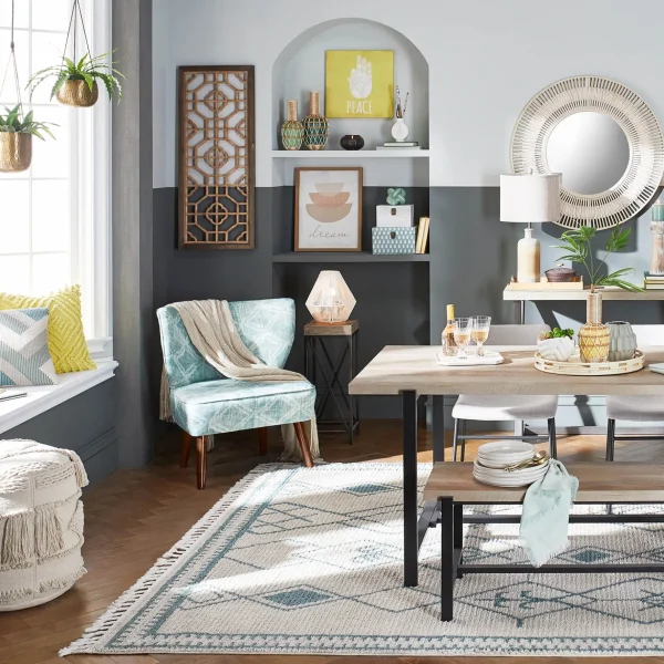 * Loggy Wood & Metal Dining Bench, 47 Less Expensive Shop