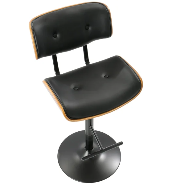 * Lombardi Adjustable Faux Leather Barstool Kd Opening Sales Sale