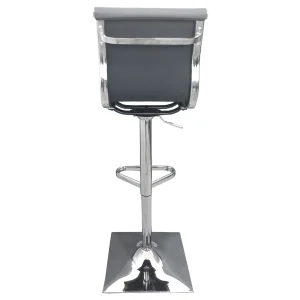 * Maxwell Adjustable Faux Leather Barstool, Grey Outlet Online