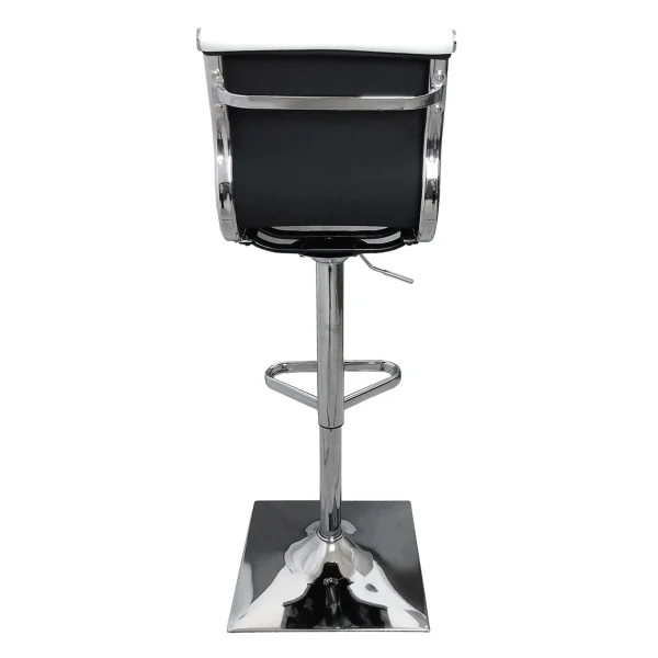 * Maxwell Adjustable Faux Leather Barstool, White Discount Online Online