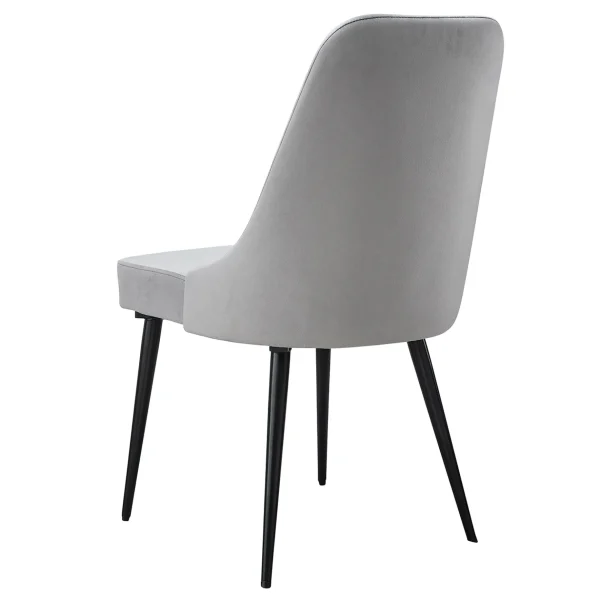 * Mereen Velvet Dining Chair, Grey Premium Cheap