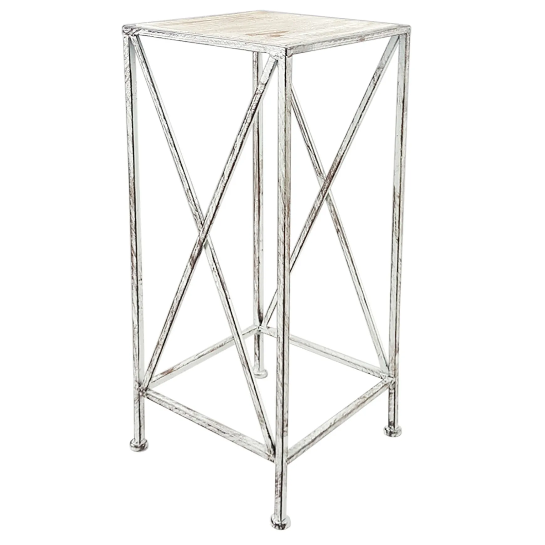 metal_plant_stand_with_wood_top_grey_medium_opening_sales_0.webp * Metal Plant Stand With Wood Top Grey, Medium Opening Sales Online