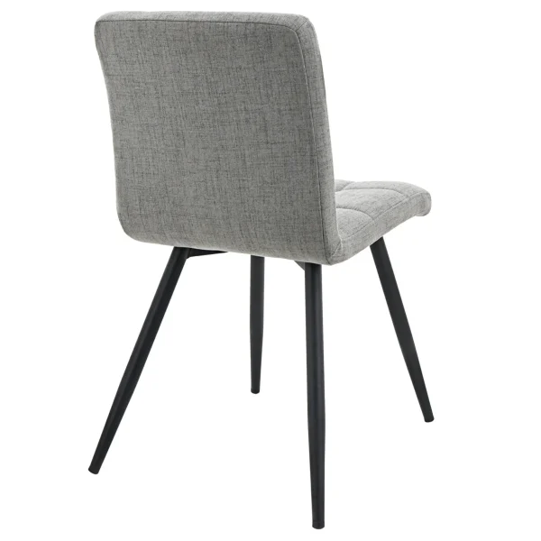* Mia Grey Quilted Dining Chair Discount Store