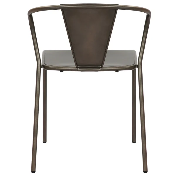 * Nova Dark Grey Metal Dining Chair Less Expensive Store