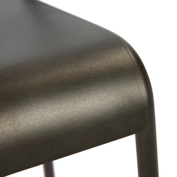 * Nova Dark Grey Metal Dining Chair Less Expensive Store